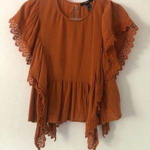 Used worn twice orange blouse
